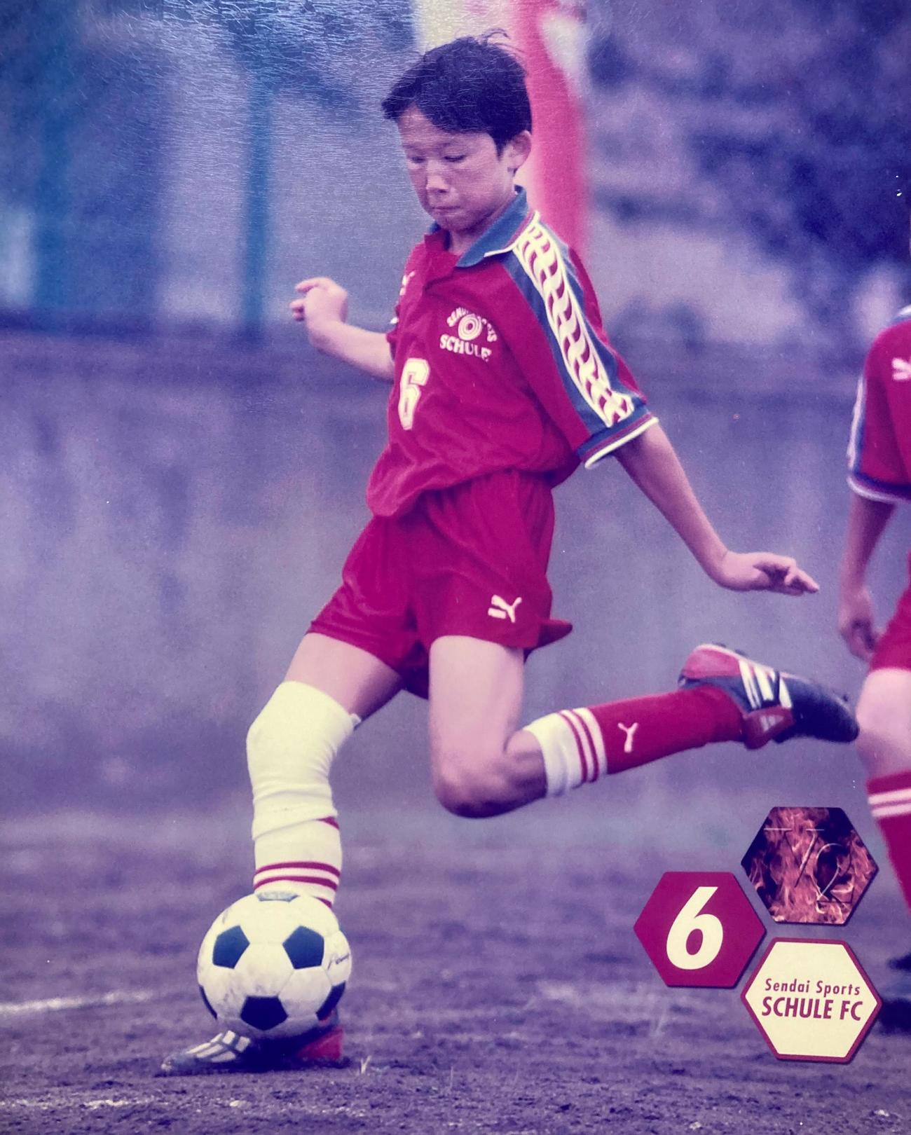 幼少期の日本代表GKシュミット・ダニエル（家族提供）