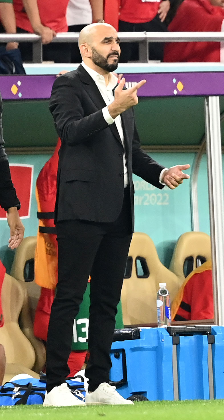 モロッコ代表ワリド・レグラギ監督（2022年12月10日撮影）