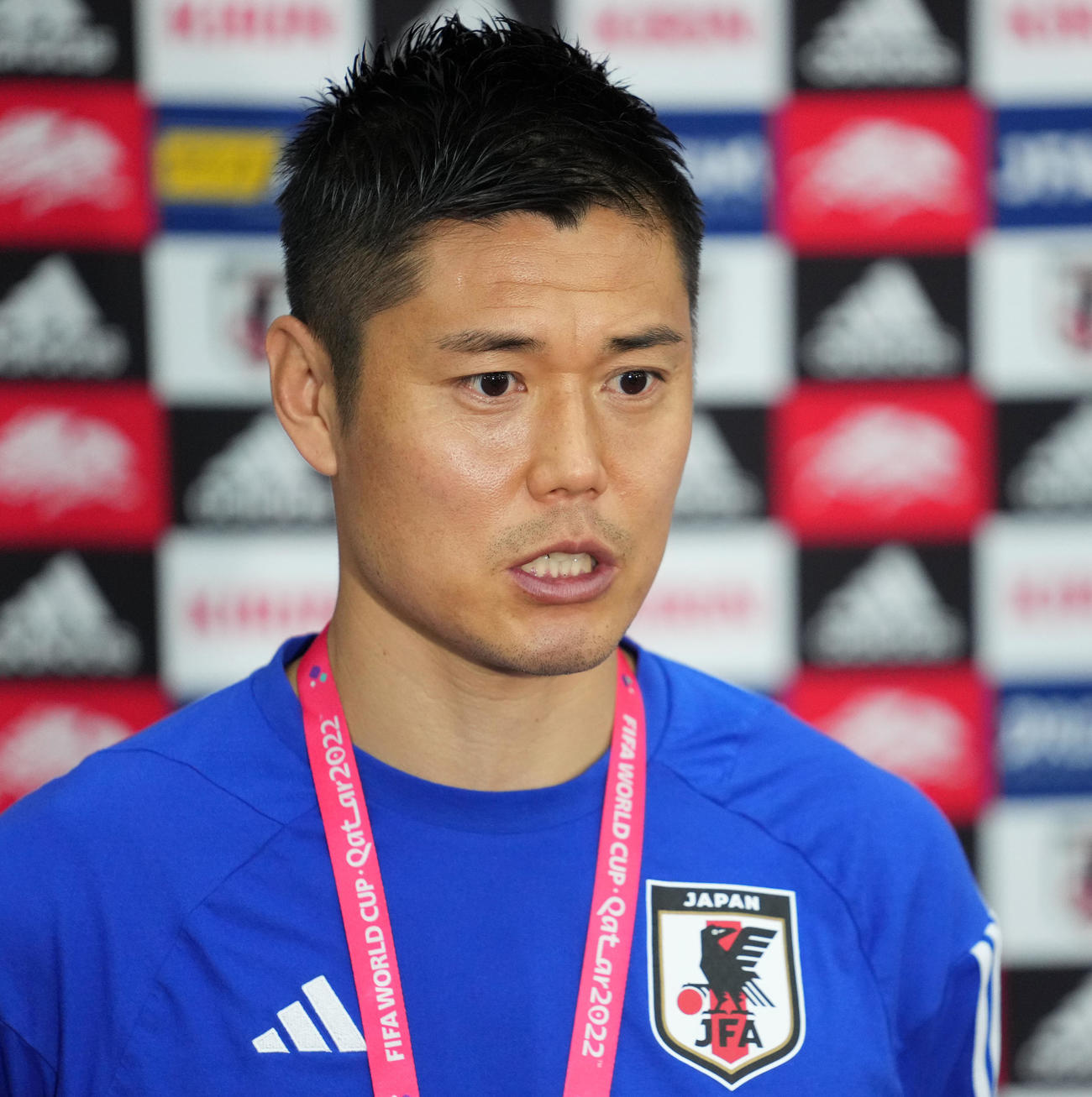日本代表GK川島永嗣（2022年12月6日撮影）