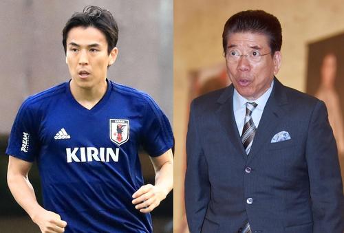長谷部誠(左)と西川きよし
