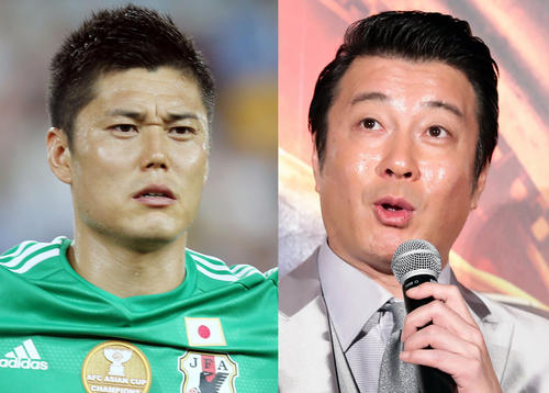 川島永嗣(左)と加藤浩次