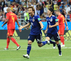 日本、原口＆乾弾でリードもベルギーに後半2失点 - 日本代表 : 日刊