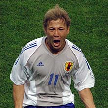 ０２年６月４日、Ｗ杯韓国・日本大会　日本対ベルギー　ゴールを決めた鈴木