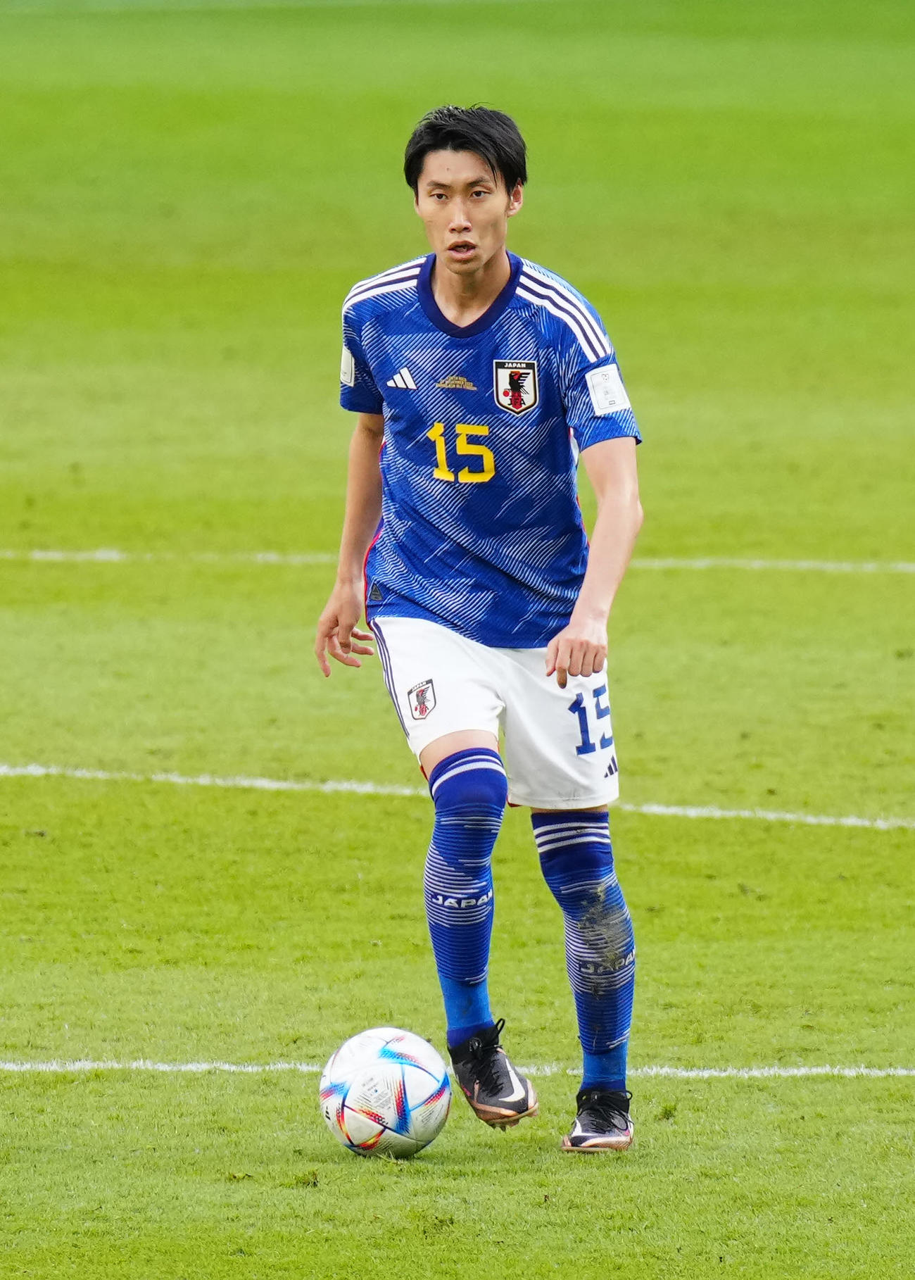 スペイン紙マルカがキーマンに挙げた鎌田大地（2022年11月27日撮影）