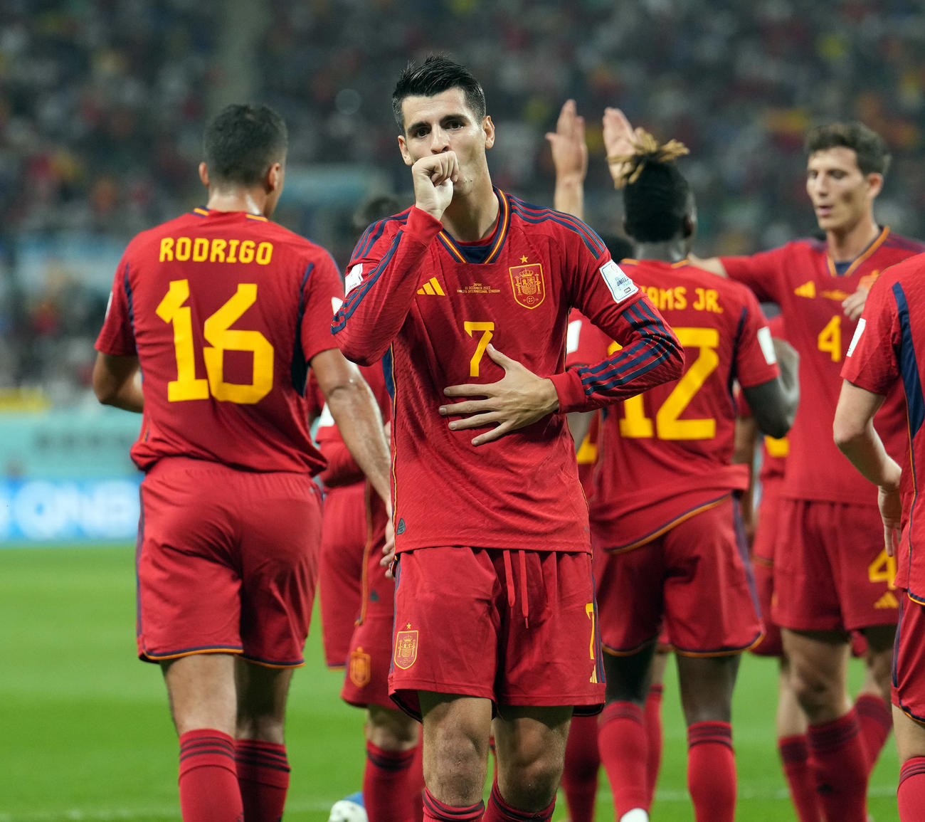 スペイン代表のモラタ（2022年12月1日）