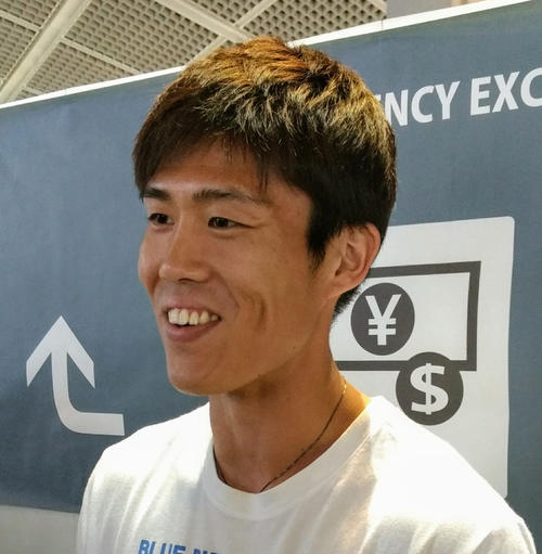 セリエAボローニャの日本代表DF冨安（2019年7月15日撮影）