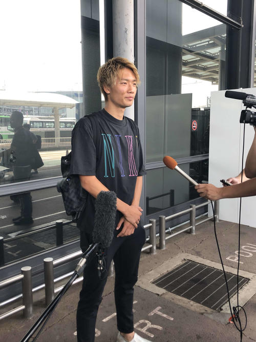日本代表に合流するために帰国したMF板倉