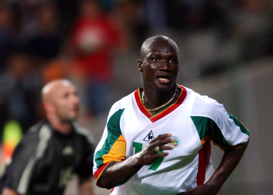W杯日韓大会　フランス戦で先制ゴールを挙げたパパ・ブバ・ディオプ氏（2002年5月31日）