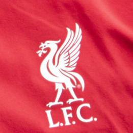 リバプールのクラブエンブレム（2020年3月7日撮影）