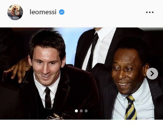 メッシのインスタグラムより