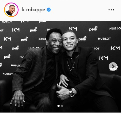 エムバペのインスタグラムより