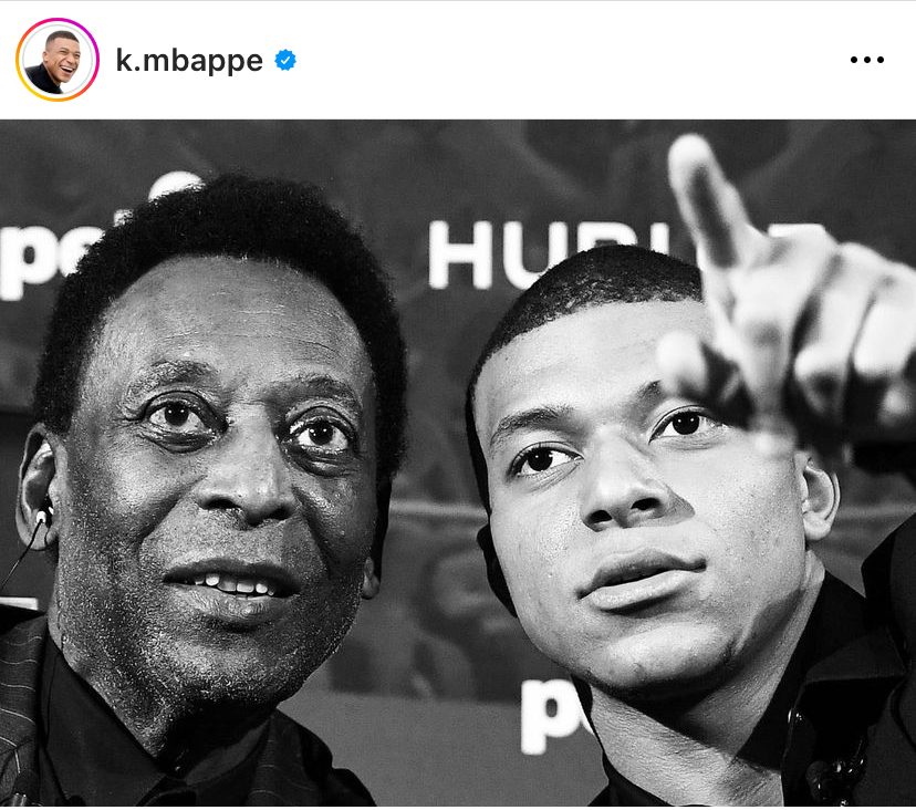 エムバペのインスタグラムより