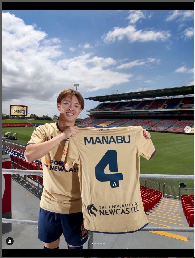 オーストラリアでプレーする斎藤学（インスタグラムより）