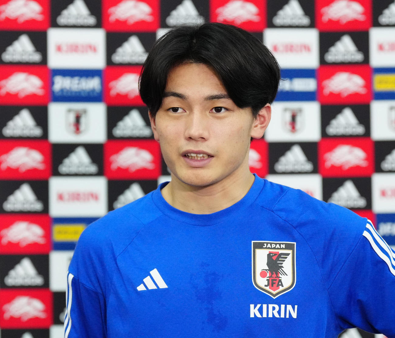 上田綺世（2022年12月3日撮影）