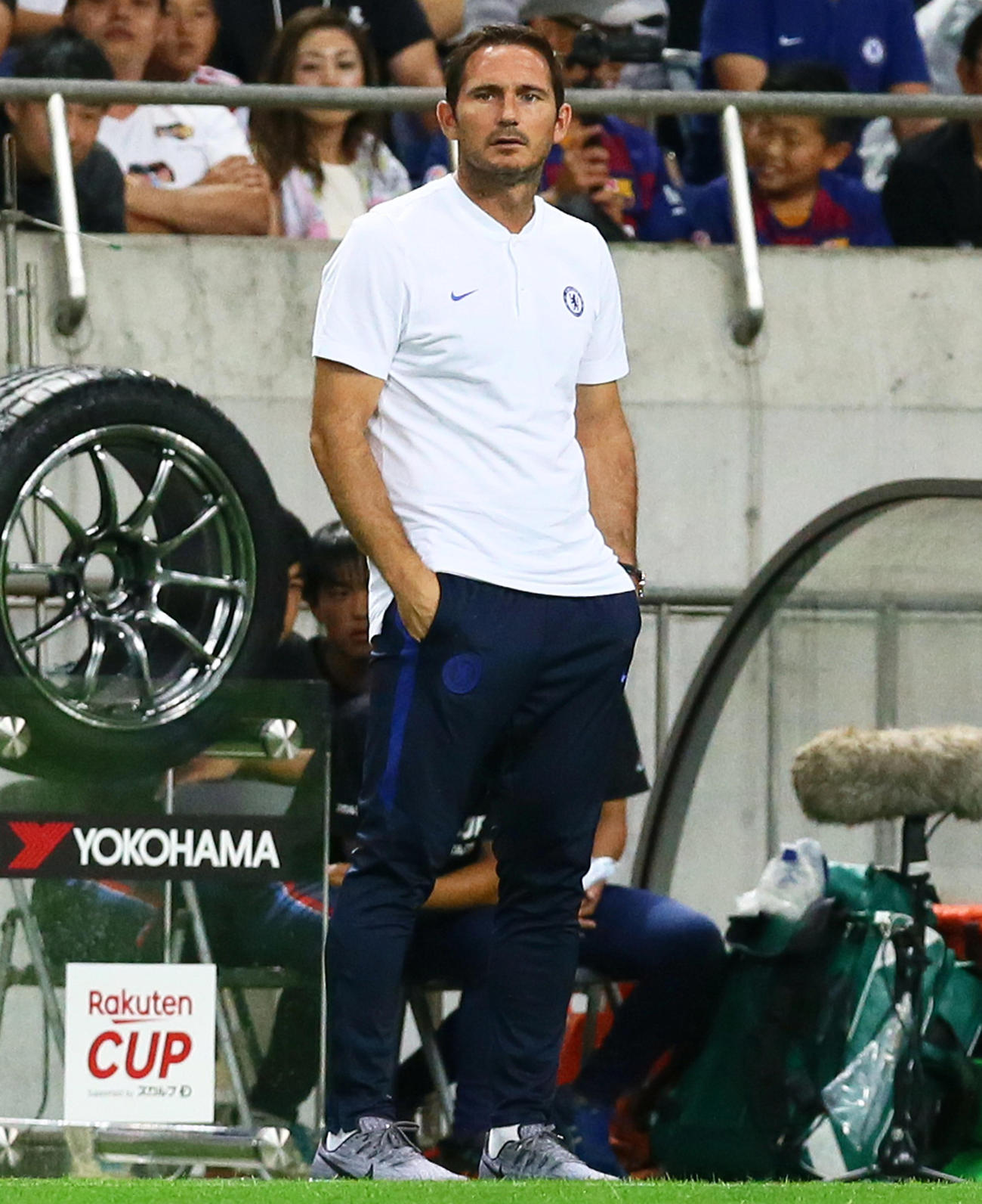 チェルシーのランパード暫定監督（2019年7月23日撮影）