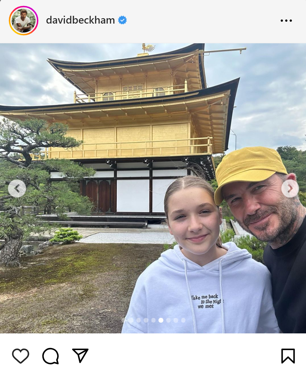 ベッカム氏のインスタグラムから