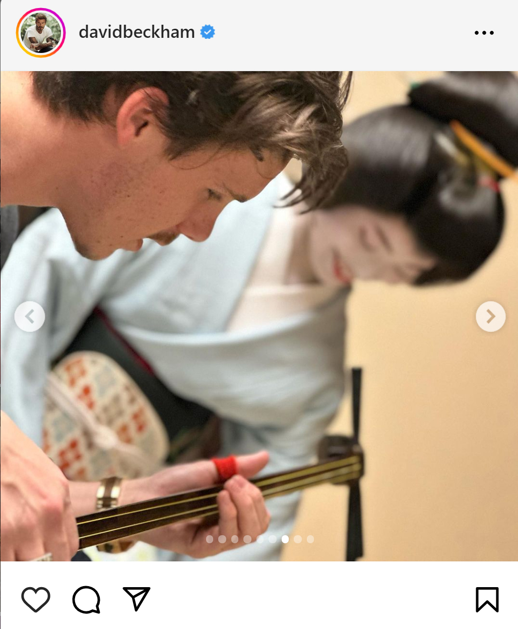 ベッカム氏のインスタグラムから