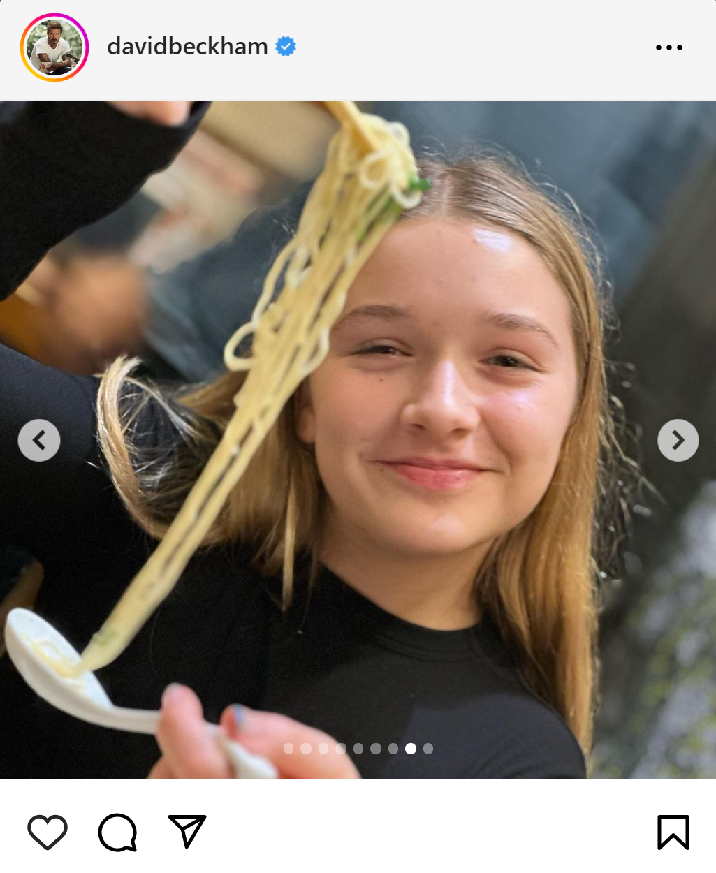 ベッカム氏のインスタグラムから