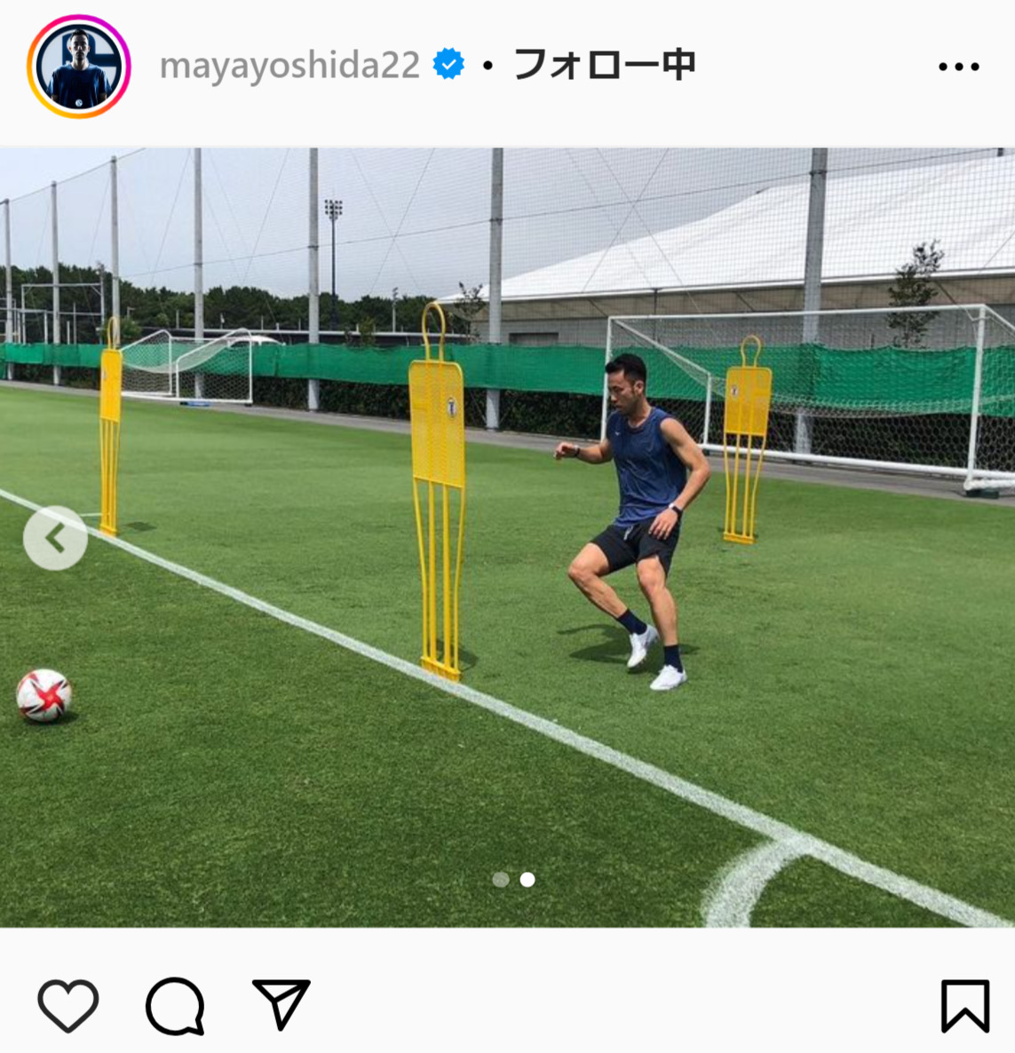 吉田麻也のインスタグラムから