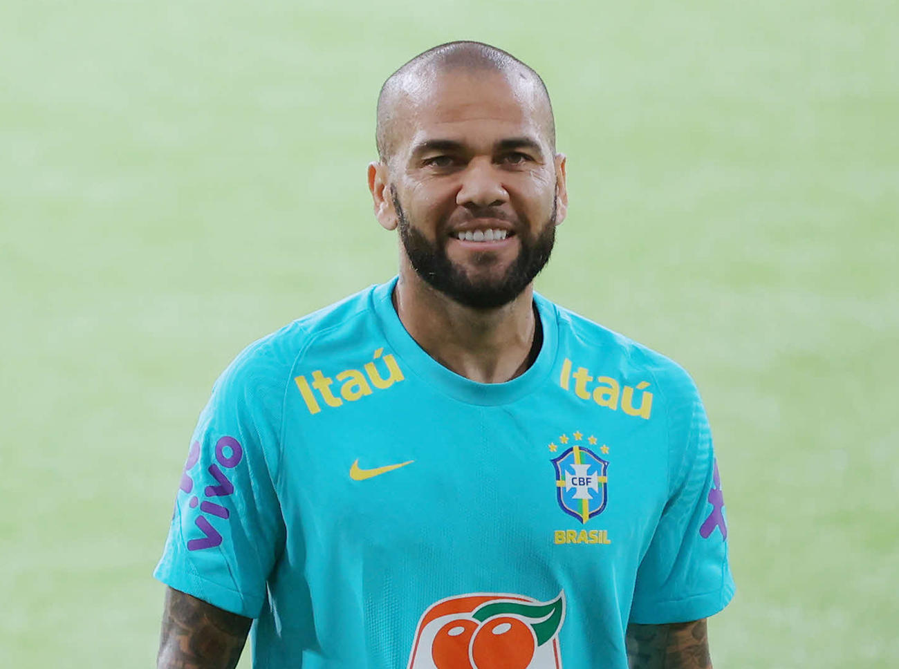 22年6月、ブラジル代表として来日したダニエウ・アウベス