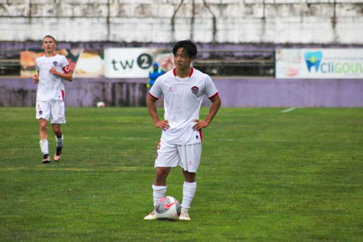 オリベイレンセのU－19の開幕戦に出場した永田滉太朗（C）UD Oliveirense SAD
