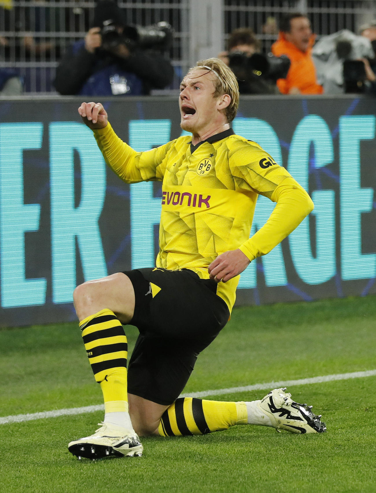 先制点を決めたMFユリアン・ブラント（ロイター）