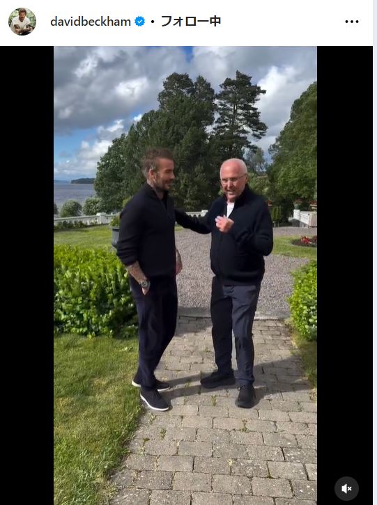 ベッカム氏のインスタグラムから