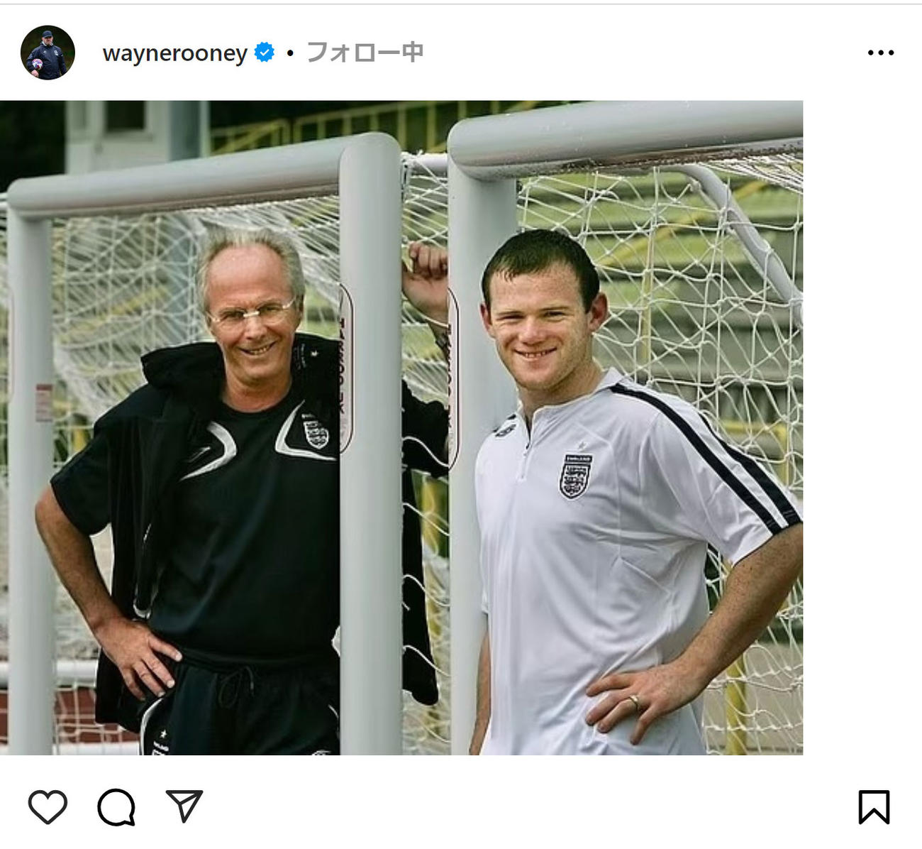 ウェイン・ルーニー氏のXから