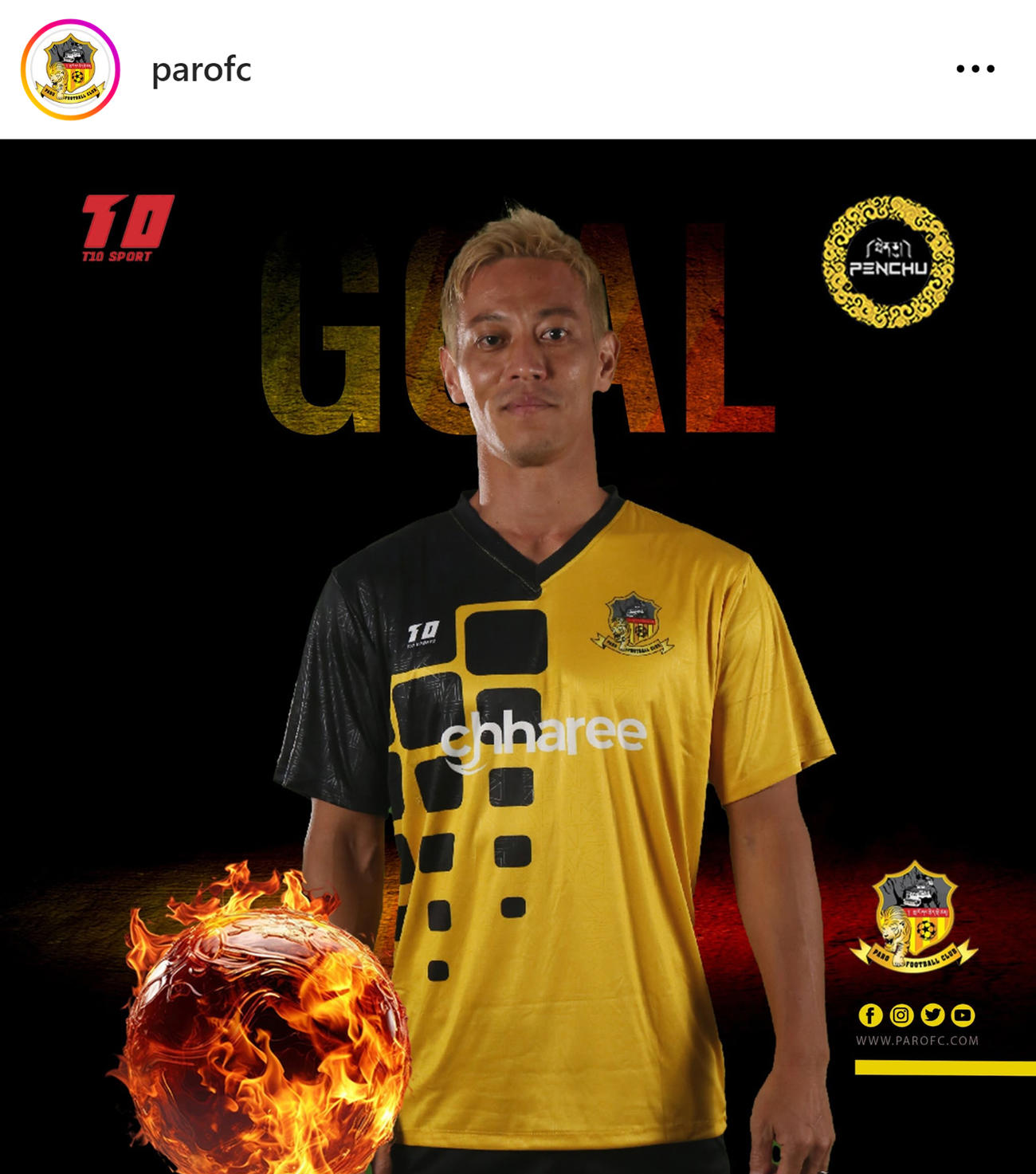 パロFCの公式インスタグラムから