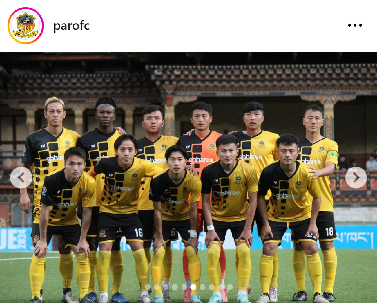 パロFCの公式インスタグラムから