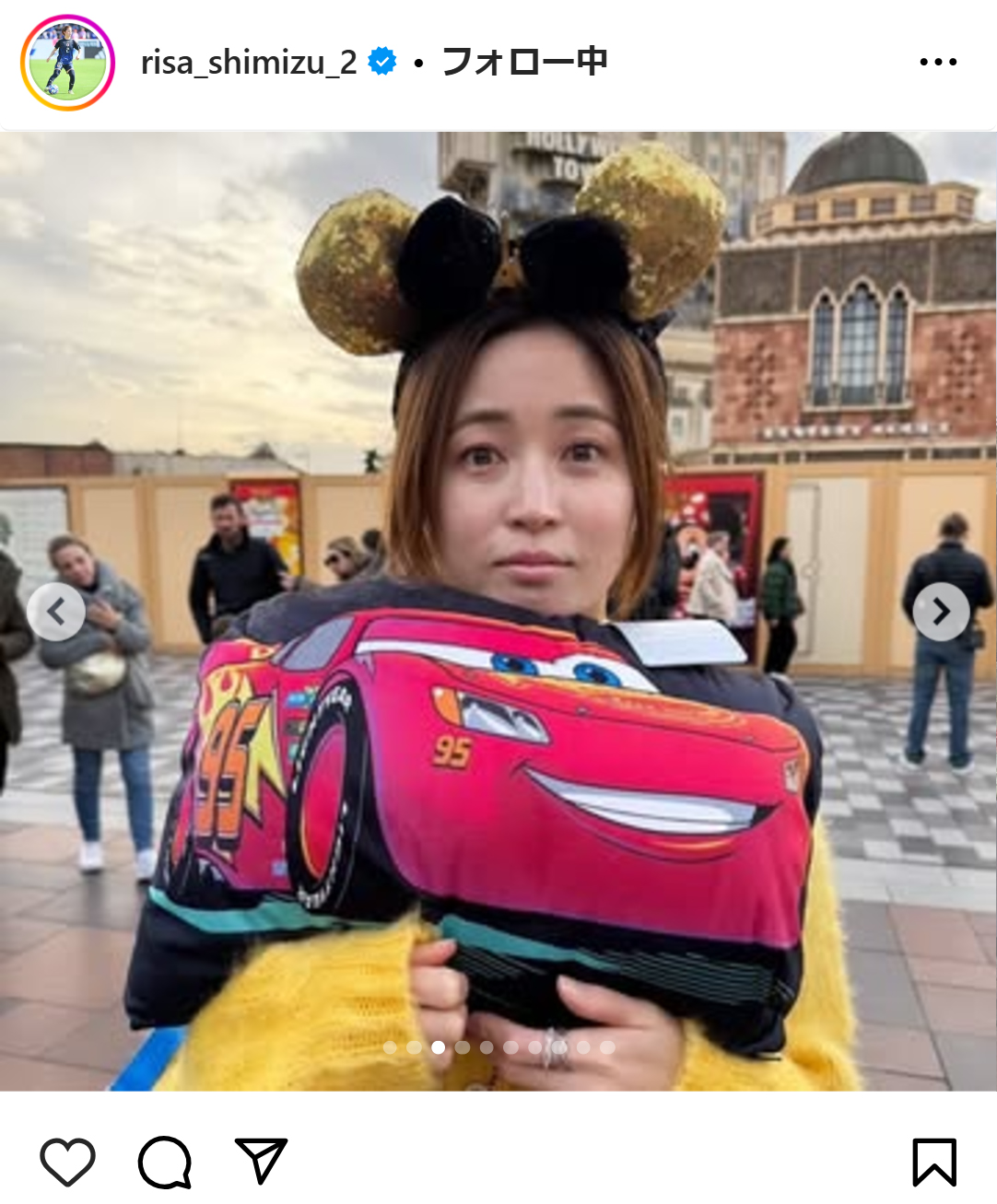 清水梨紗のインスタグラムから