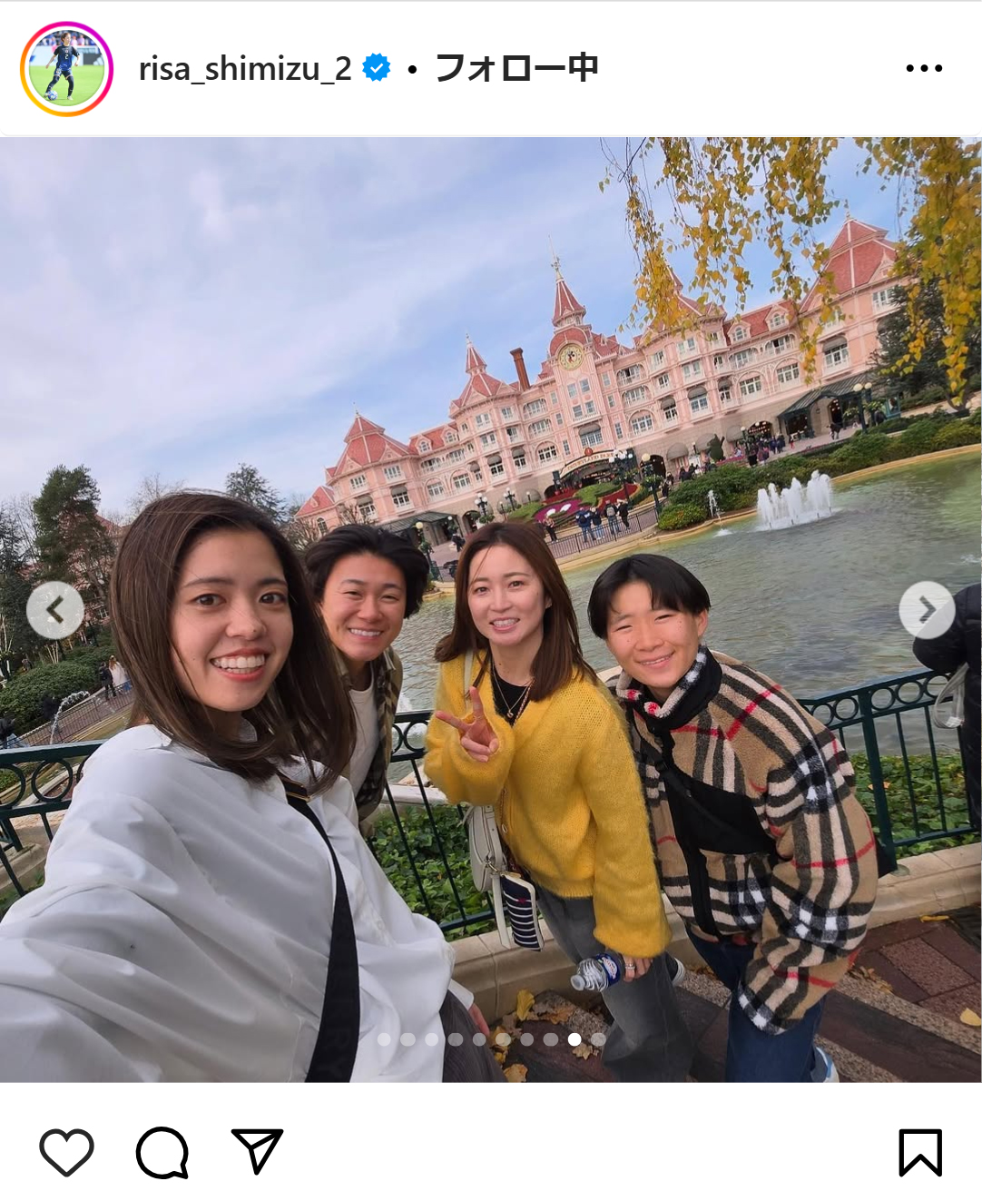 清水梨紗のインスタグラムから