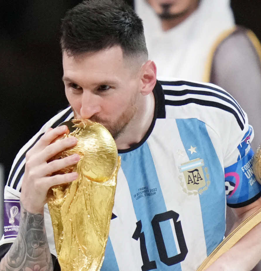 アルゼンチン代表リオネル・メッシ（2022年12月撮影）