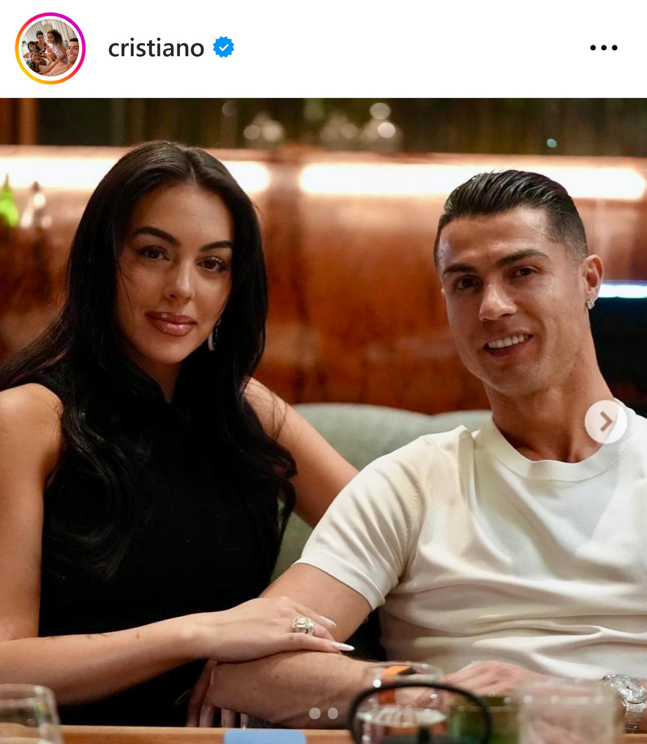 C・ロナウドのインスタグラムから