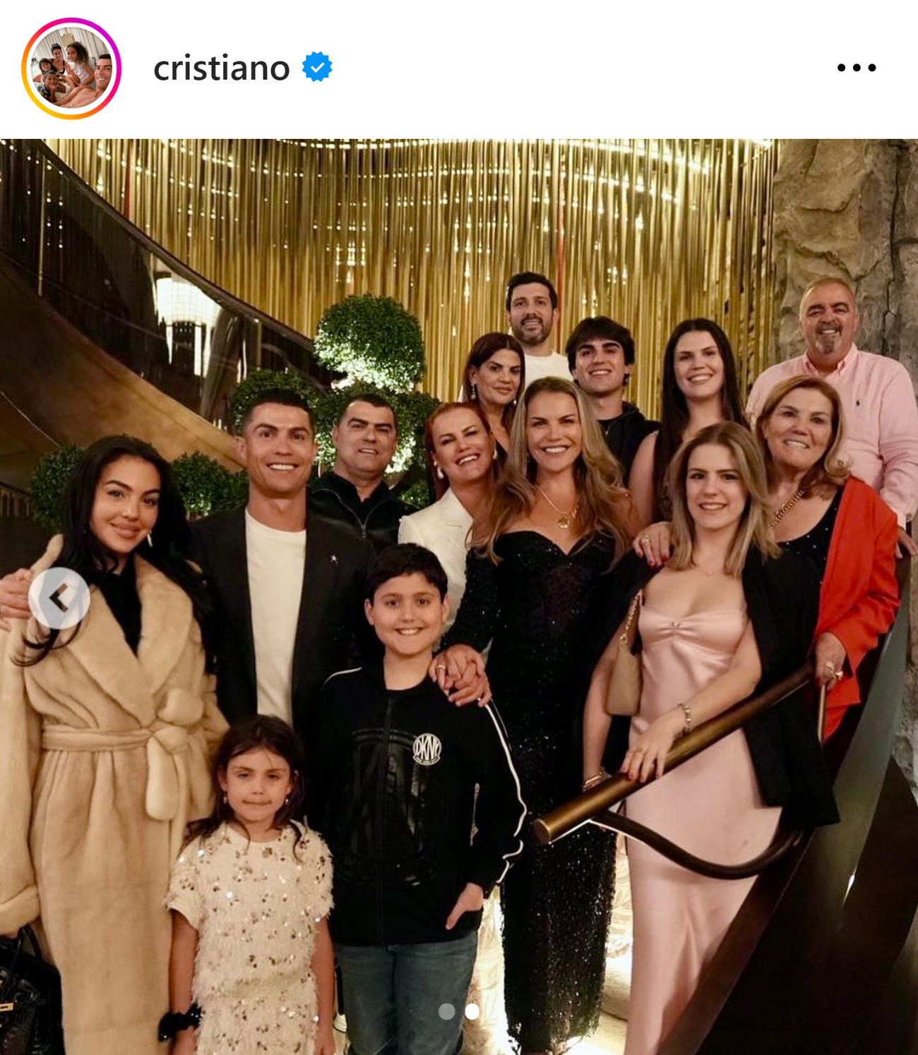 C・ロナウドのインスタグラムから