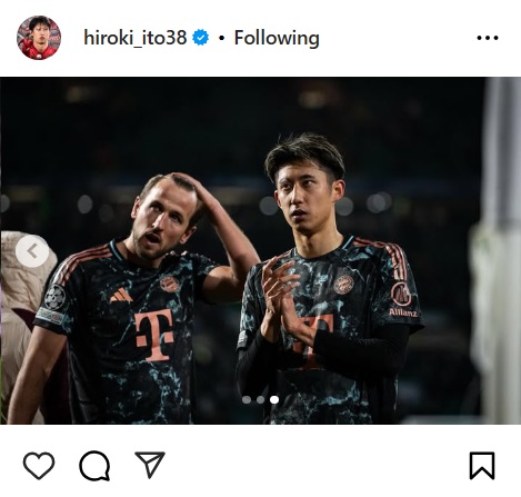 伊藤洋輝のインスタグラムから