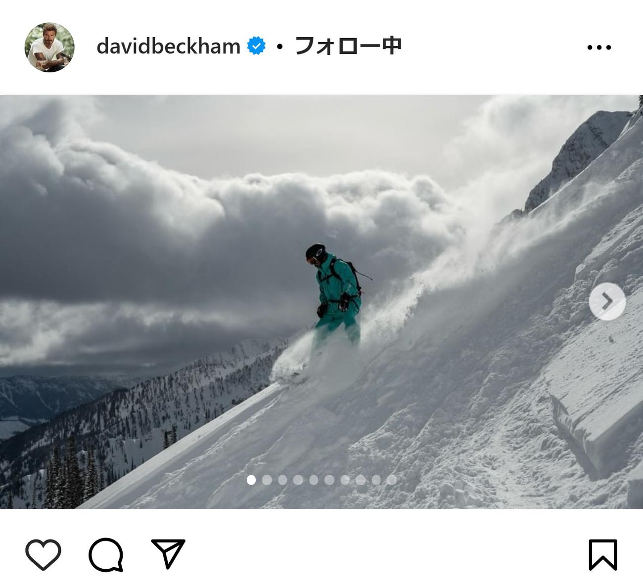 デビッド・ベッカムさんのインスタグラムから