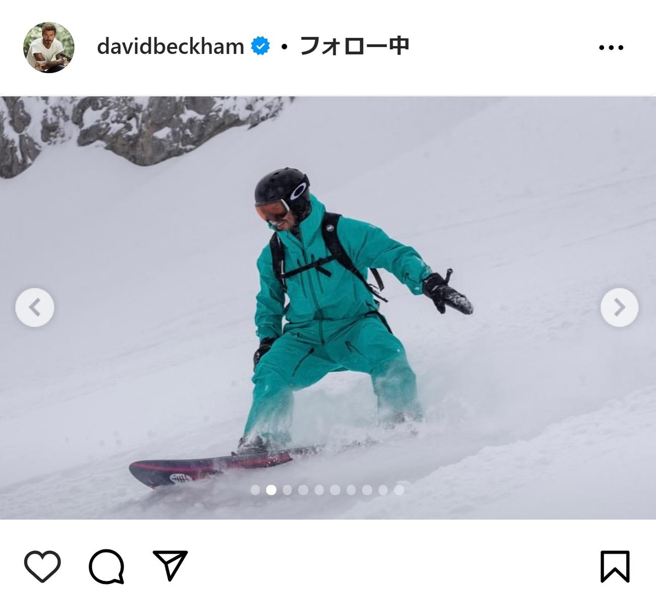 デビッド・ベッカムさんのインスタグラムから