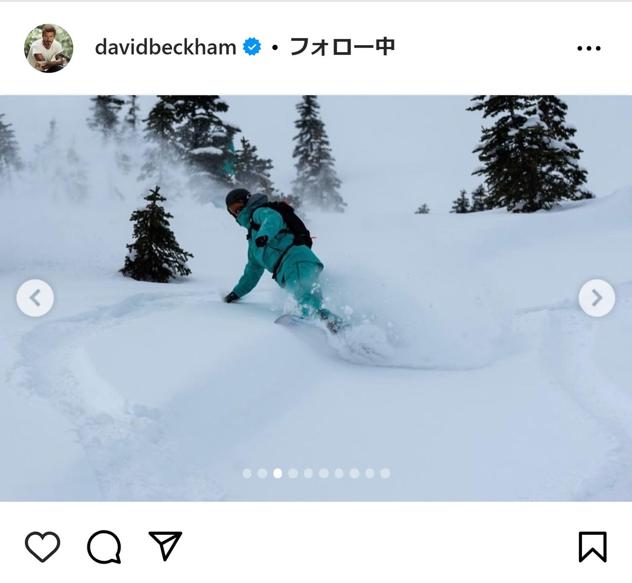 デビッド・ベッカムさんのインスタグラムから