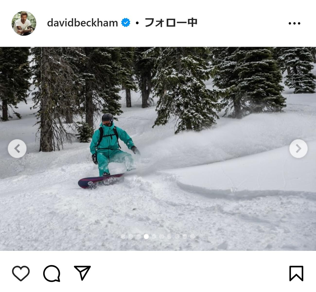 デビッド・ベッカムさんのインスタグラムから