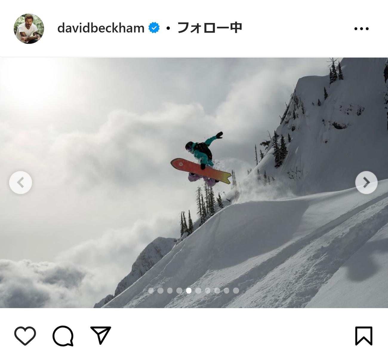 デビッド・ベッカムさんのインスタグラムから