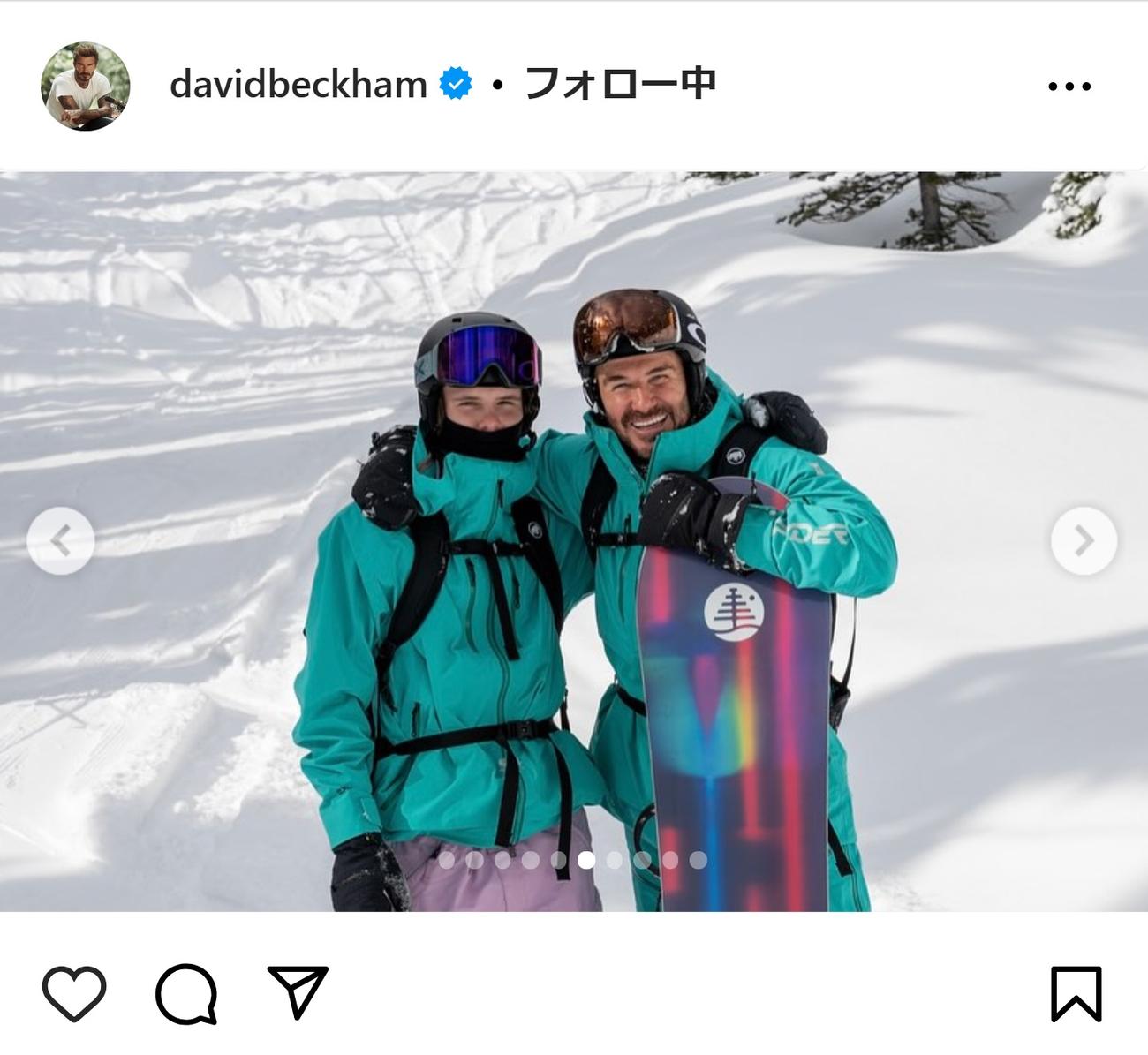 デビッド・ベッカムさんのインスタグラムから