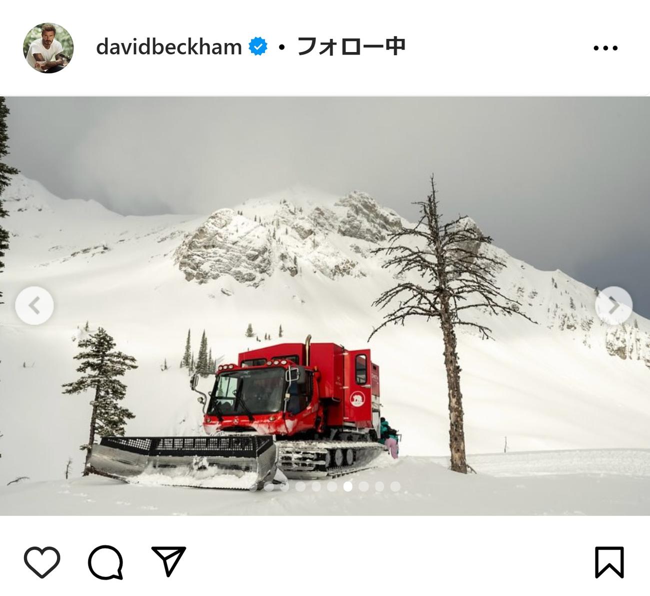 デビッド・ベッカムさんのインスタグラムから