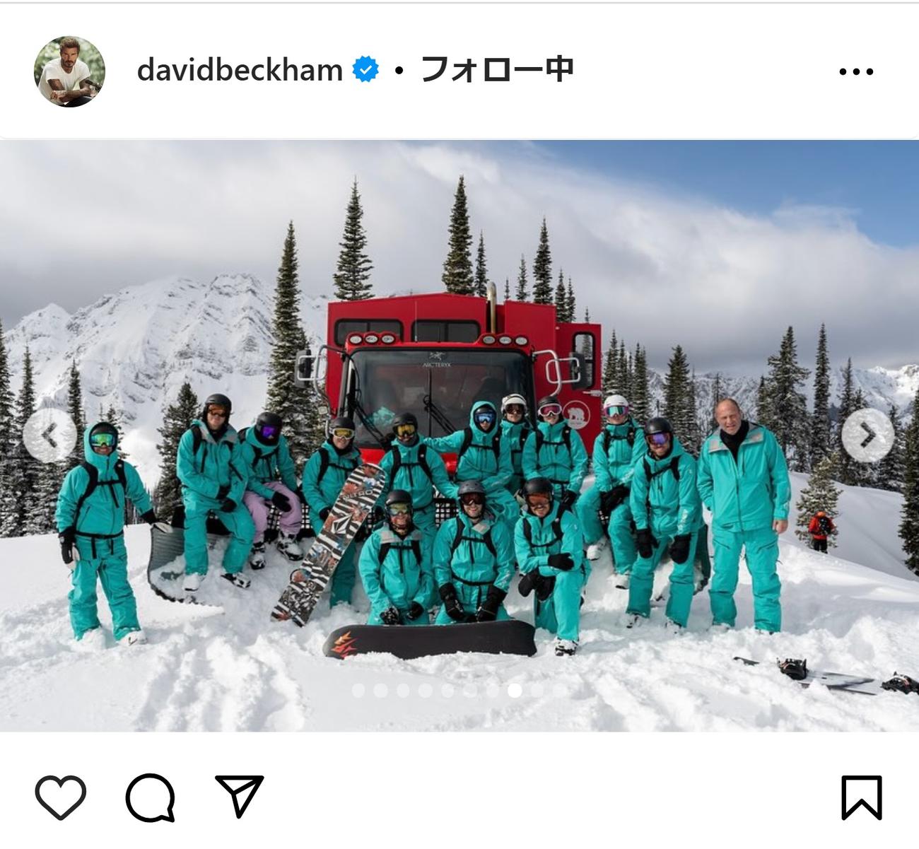 デビッド・ベッカムさんのインスタグラムから