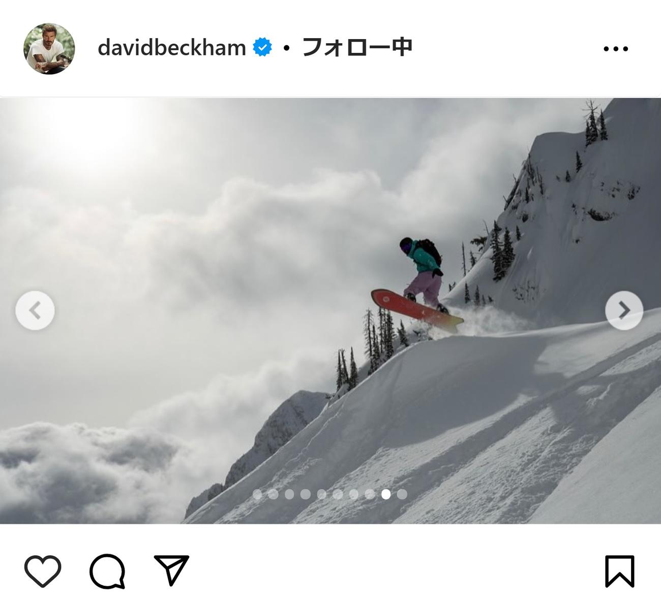 デビッド・ベッカムさんのインスタグラムから
