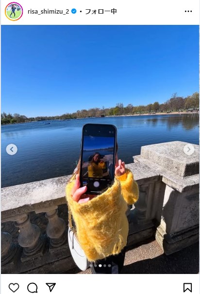 清水梨紗のインスタグラムから