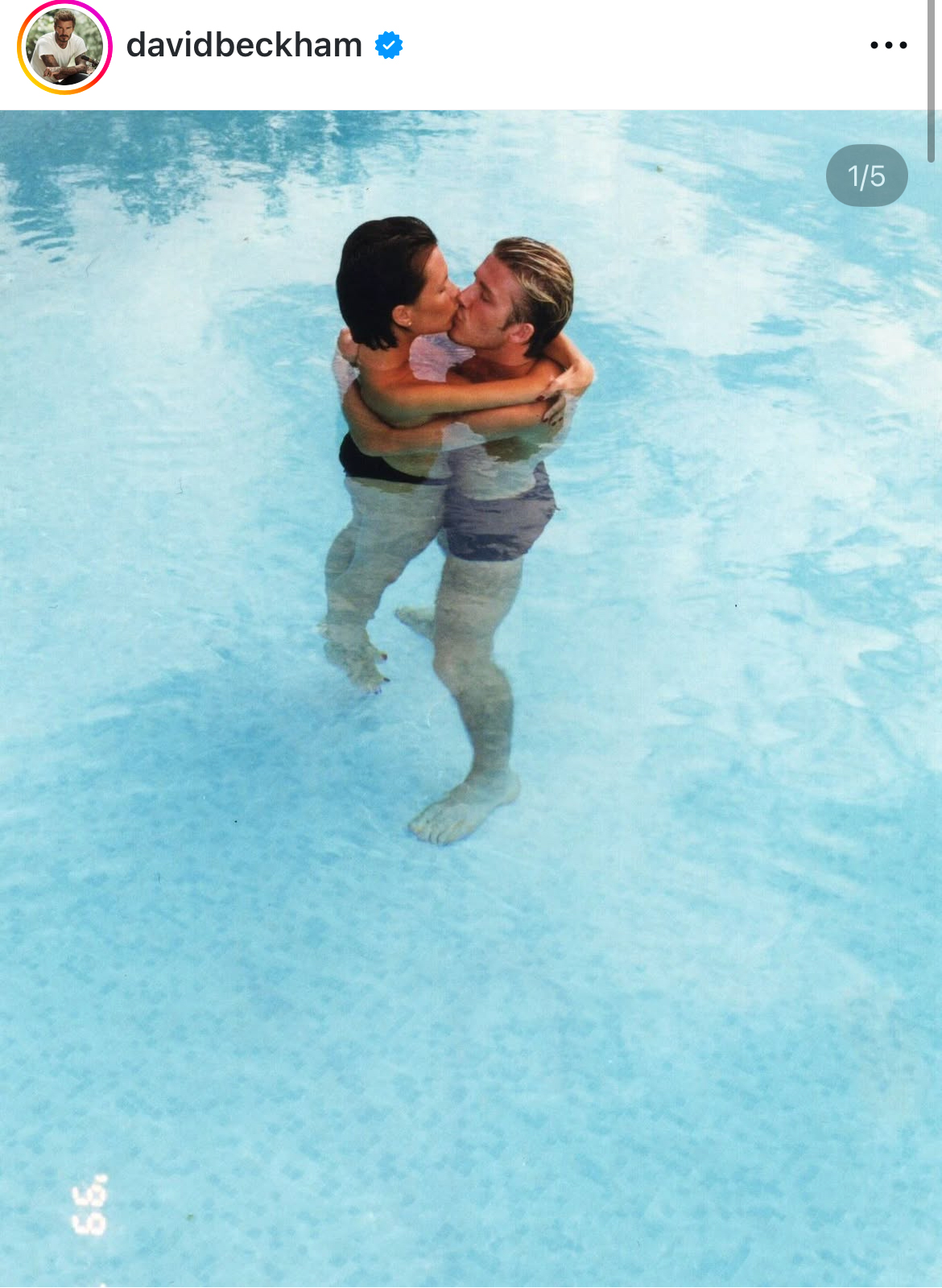 ベッカムのインスタグラムから