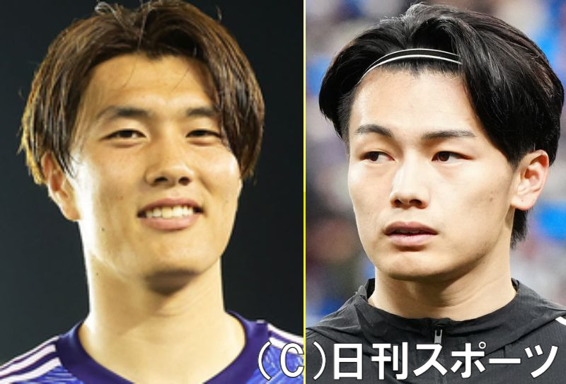 左から小川航基、上田綺世