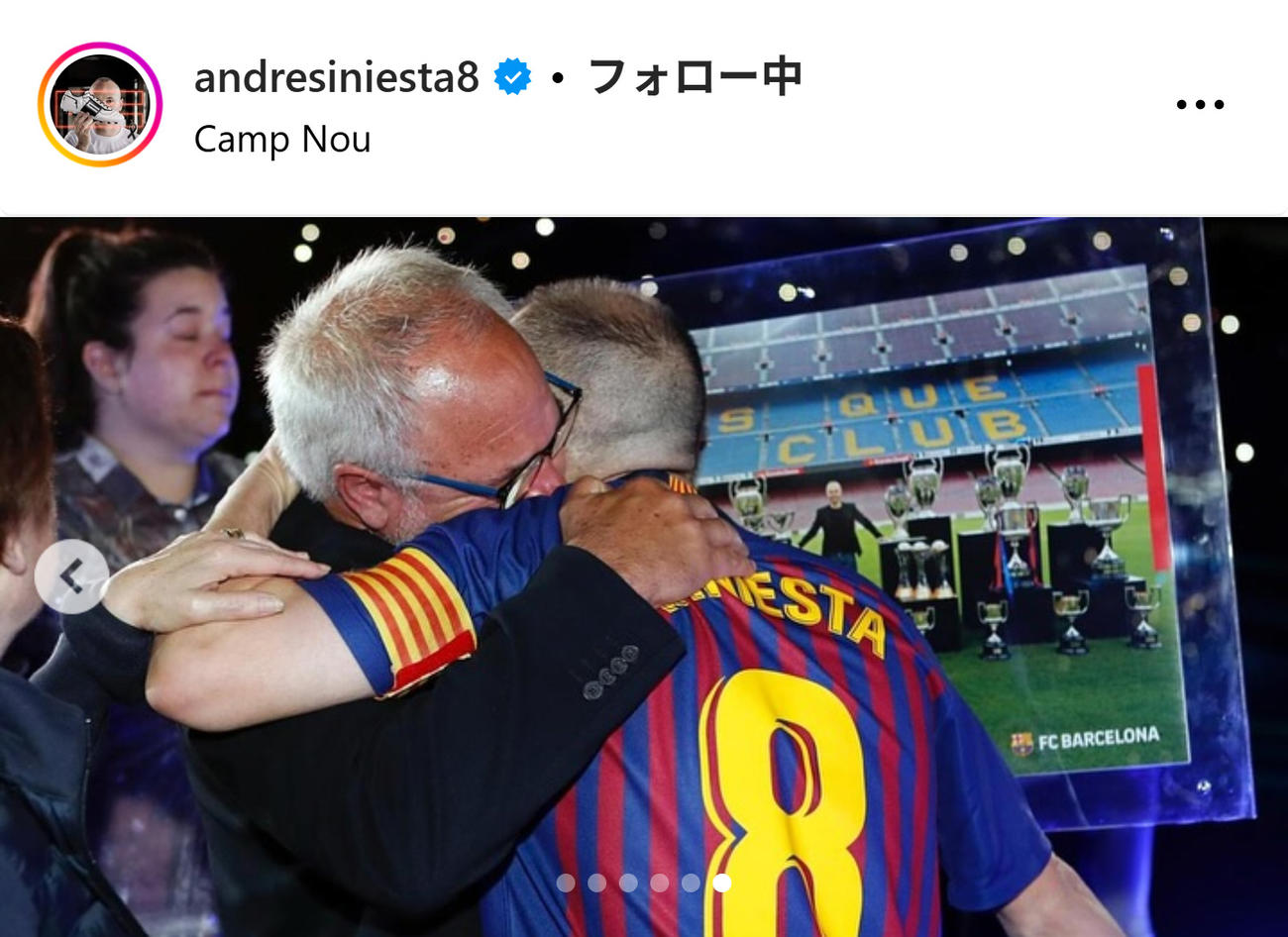 イニエスタさんのインスタグラムから