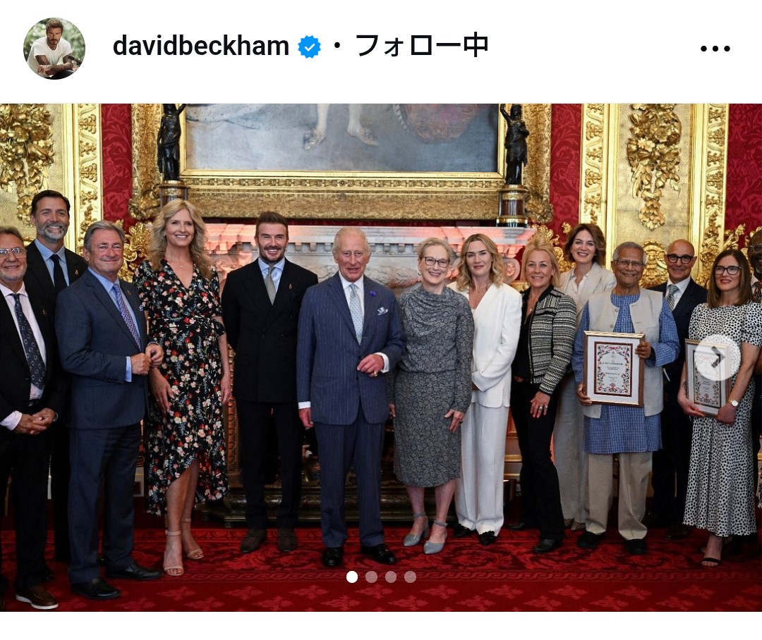 デビッド・ベッカム氏の公式インスタグラムから